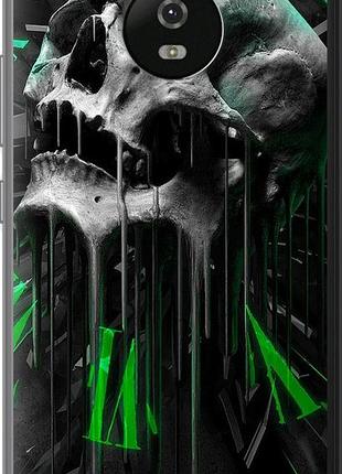 Чехол на motorola moto g5 череп-часы "4100u-832-10746"