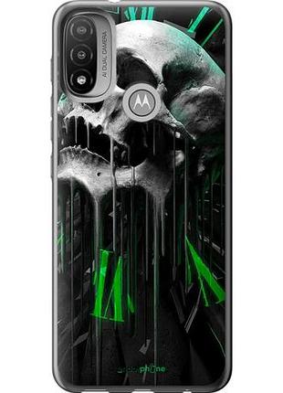 Чохол на motorola e20 череп-годинник "4100u-2509-10746"