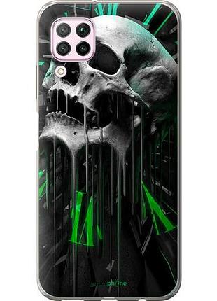 Чехол на huawei nova 6se череп-часы "4100u-1823-10746"