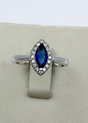 Кольцо серебряное с сапфиром 17 3,03 г
