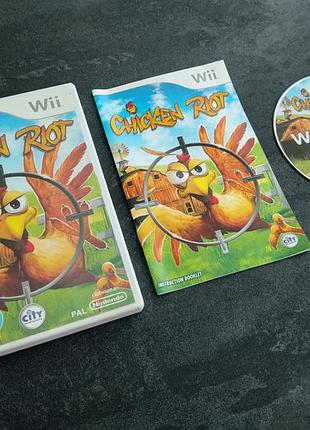 Диск chicken riot (nintendo wii)