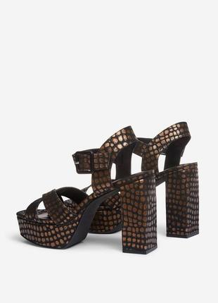 Dorothy perkins heeled sandals gold boppity сандали босоножки на платформе 26-26.5-272 фото