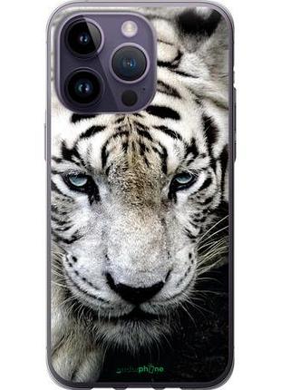 Чохол на iphone 14 pro max грусний білий тигр "106u-2667-10746"