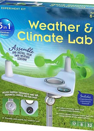 Thames & kosmos weather & climate lab stem темз н космос набір для погодних експериментів метеостанція