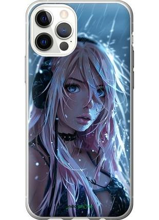 Чехол на iphone 12 неоновый дождь "6119u-2053-10746"