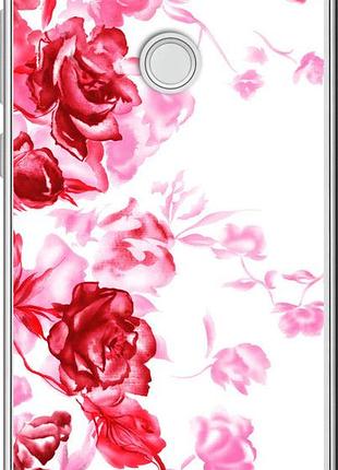 Чохол на huawei p8 lite (2017) намальовані троянди "724u-777-10746"