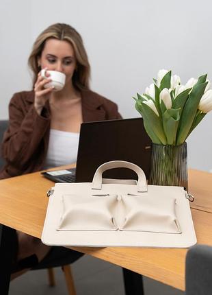 Кожаный чехол для ноутбука с карманами для зарядки macbook lenovo