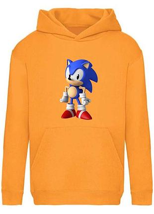 Худи соник детское (sonic 007) оранжевое, 116-128-140-152-164 размер