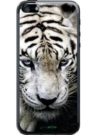 Чохол на iphone 5 грусний білий тигр "106u-18-10746"
