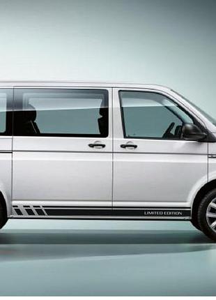 Черные глянцевый vw volkswagen transporter транспортер наклейки полосы авто автомобиль микроавтобус минивен фольцваген стильwen