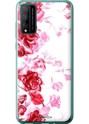 Чехол на huawei honor play 4t pro нарисованные розы "724u-1914-10746"