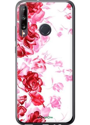 Чехол на huawei p40 lite e нарисованные розы "724u-1875-10746"
