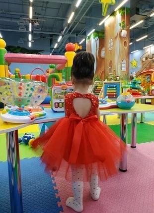Платье красное 8