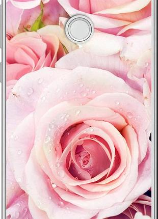 Чехол на huawei p8 lite (2017) розы "525u-777-10746"