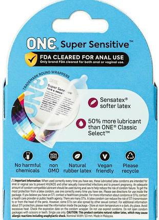 Презервативы one super sensitive 3 шт 3