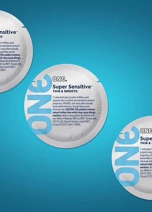 Презервативы one super sensitive 3 шт 4