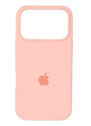 Чехол fiji silicone case для apple iphone 17 pro max бампер накладка soft touch с микрофиброй grapefruit