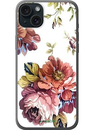 Чехол на iphone 15 plus vintage flowers "4333u-3097-10746"