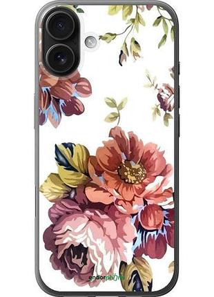 Чехол на iphone 16 plus vintage flowers "4333u-3714-10746"