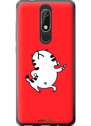 Чехол на nokia 5.1 котик "4577u-1529-10746"