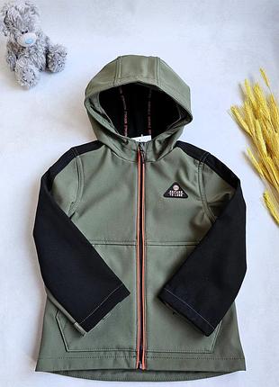 Софтшел куртка на флісі c&a 104 см☔️дощовик дитячий куртка демісезонна softshell