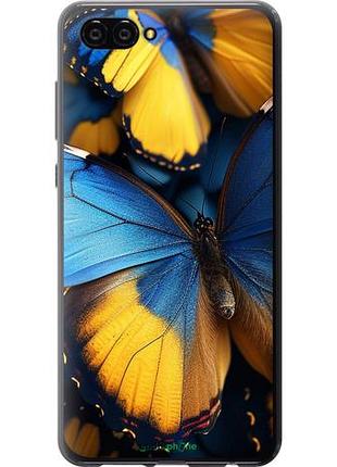 Чохол на huawei nova 2s жовто-блакитні метелики "6046u-1388-10746"