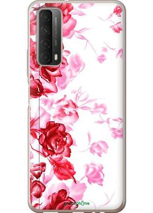 Чехол на huawei p smart 2021 нарисованные розы "724u-2100-10746"