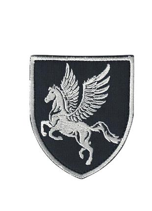 Шеврон военный / армейский, 456 бригада транспортной авиации , на липучке, на черном, всу 7 см * 8 см