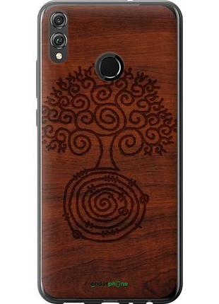 Чехол на huawei honor 8x узор дерева "4119u-1596-10746"