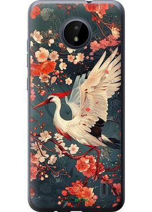 Чехол на nokia c20 сакура и аист "6108u-2510-10746"