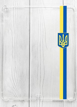 Чехол с утолщенными углами на apple ipad air 13 2024 лента украина (принт 253)