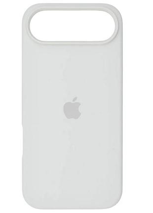 Чехол fiji silicone case для apple iphone 17 air бампер накладка soft touch с микрофиброй white