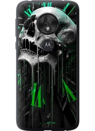 Чехол на motorola moto g7 play череп-часы "4100u-1656-10746"