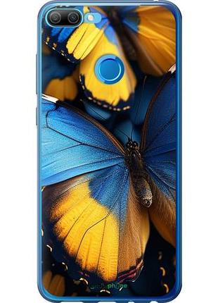 Чохол на huawei honor 9i жовто-блакитні метелики "6046u-1853-10746"