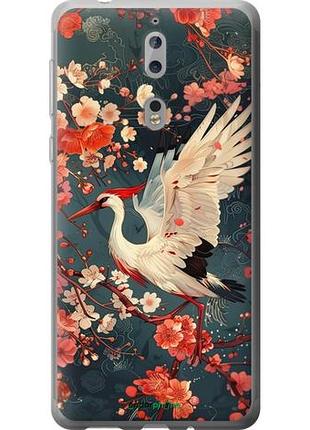 Чехол на nokia 8 сакура и аист "6108u-1115-10746"