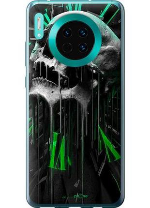 Чехол на huawei mate 30 череп-часы "4100u-1773-10746"