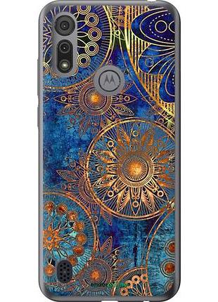 Чехол на motorola e6i золотой узор "678u-2355-10746"