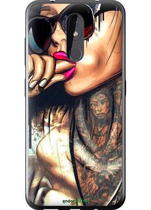Чехол на nokia 3.2 девушка в тату "4001u-1705-10746"