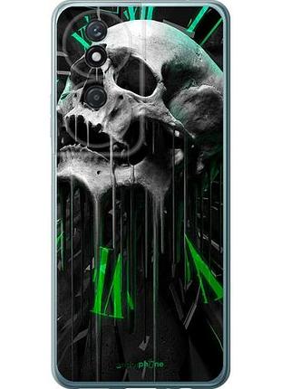 Чехол на huawei honor play 50 plus череп-часы "4100u-3399-10746"