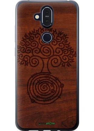 Чехол на nokia 8.1 узор дерева "4119u-1620-10746"