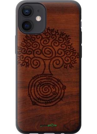 Чехол на iphone 12 mini узор дерева "4119u-2071-10746"