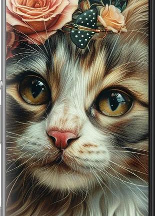 Чехол на sony xperia m5 e5633 cats and flowers "6069u-217-10746"