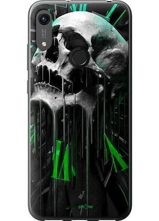 Чохол на huawei y6s череп-годинник "4100u-1871-10746"