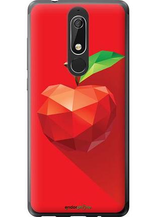 Чехол на nokia 5.1 яблоко "4696u-1529-10746"