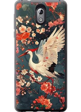 Чехол на nokia 3.1 сакура и аист "6108u-1530-10746"