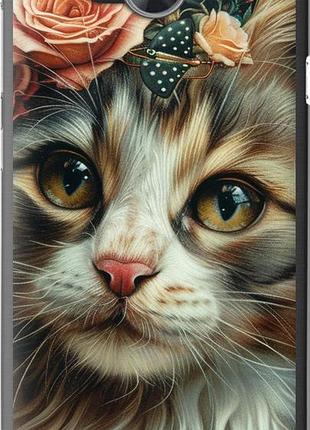 Чехол на huawei y3ii / y3 2 cats and flowers "6069u-495-10746"