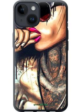 Чохол на iphone 14 дівчина в тату "4001u-2648-10746"