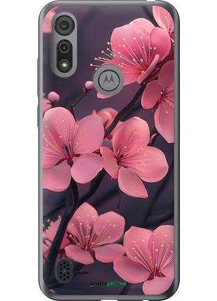 Чохол на motorola e6i пурпурова сакура "6075u-2355-10746"