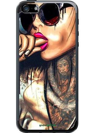 Чохол на iphone se дівчина в тату "4001u-214-10746"