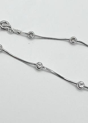 Серебряная цепочка "снейк+шарики" 50 6,71 г